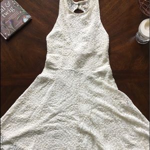 Lace white Skater Dress